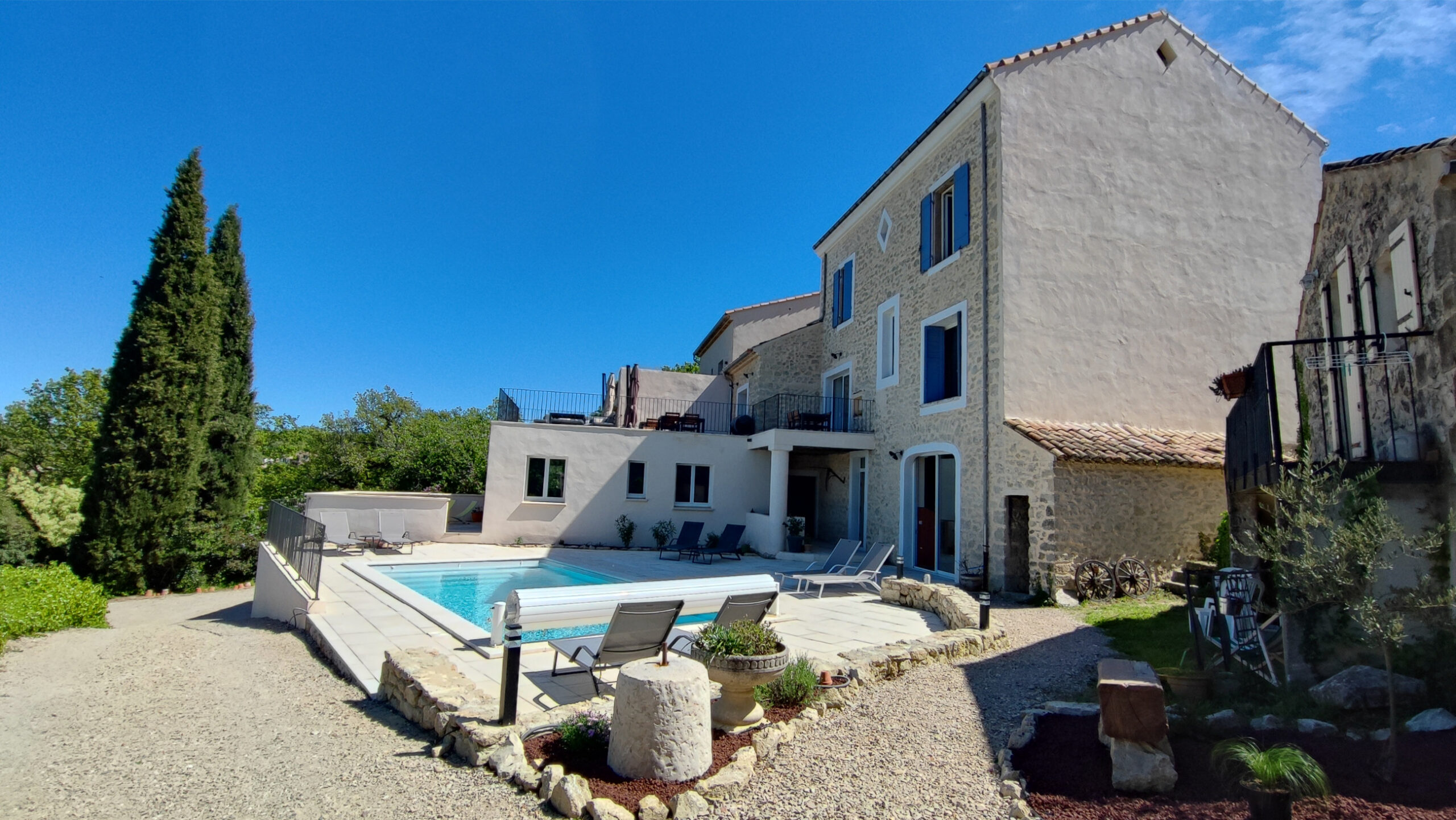 Les Terrasses d'Antonin vue coté jardin